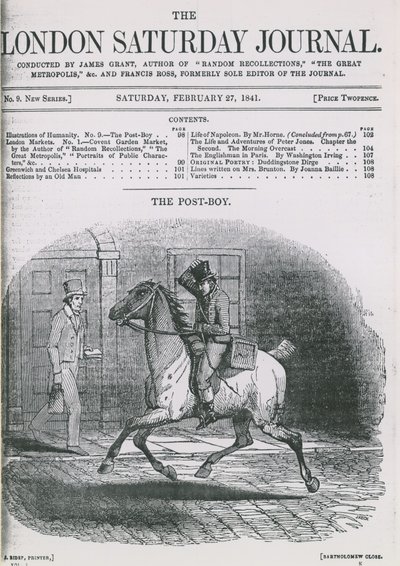 Forside av London Saturday Journal av English School