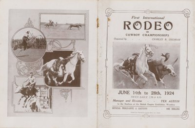 Forside av programmet for den første internasjonale Rodeo av English School