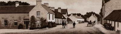 Crawfordsburn, Village and Inn (litho) av English School