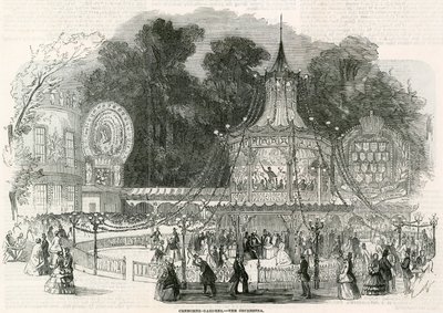 Cremorne Gardens, London: The Orchestra av English School