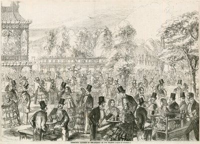 Cremorne Gardens, London, på høyden av sesongen av English School