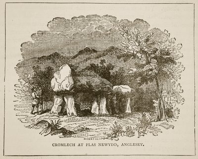 Cromlech ved Plas Newydd, Anglesey av English School