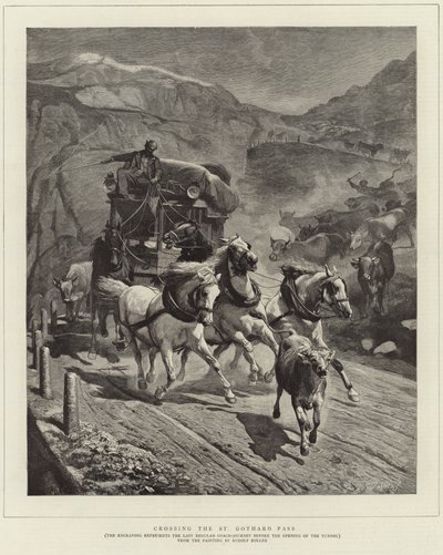 Krysser St Gothard-passet av English School