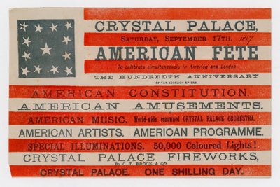 Crystal Palace, amerikansk fest, 17. september 1887 av English School