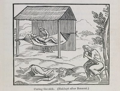 Curing the Sick, fra "Santo Domingo Past and Present" av Samuel Hazard, pub.1873 (gravering) av English School
