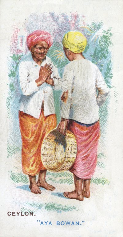 Vanlig hilsen på Ceylon, 1907 av English School