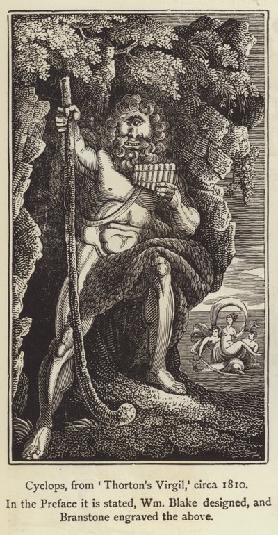 Kykloper fra Thorntons Virgil, ca 1810 (gravering) av English School