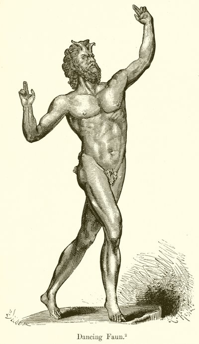 Dansende faun av English School