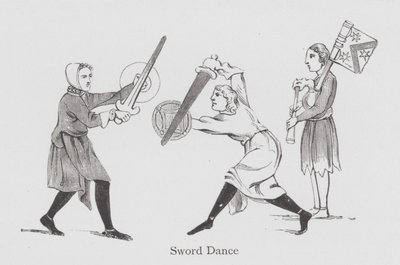 Dans: Sverddans (litho) av English School