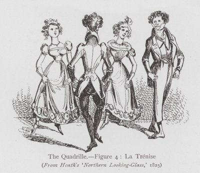 Dans: The Quadrille, figur 4, La Trenise (litho) av English School