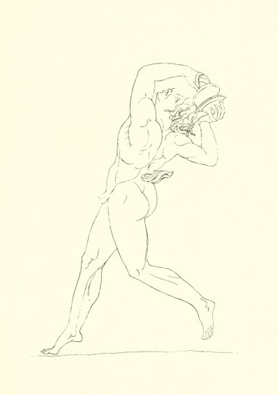 Dansende mannsfigur av English School