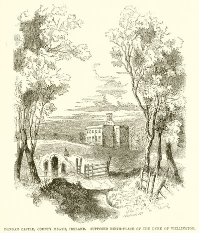 Dangan Castle, Country Meath, Irland. Antatt fødested for hertugen av Wellington av English School