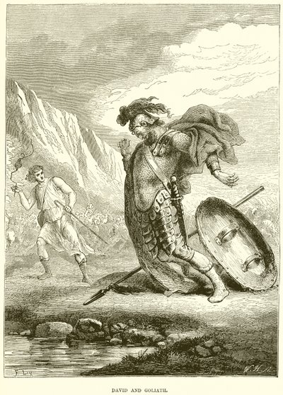 David og Goliat av English School