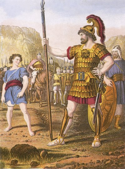 David og Goliat av English School