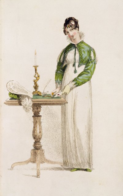Dagskjole, motetallerken fra Ackermanns Kunstdepot av English School