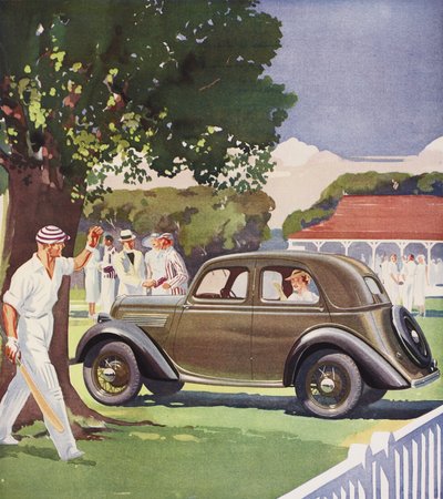 Luksus Ford Sedan, reklame av English School