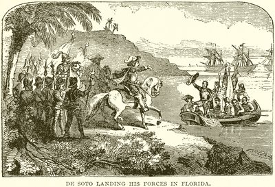 De Soto lander sine styrker i Florida av English School