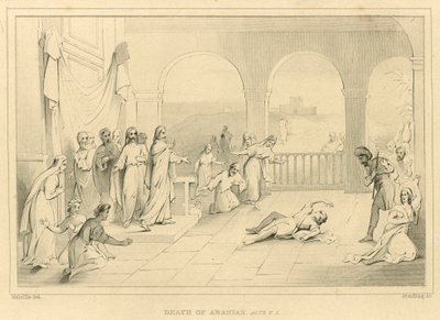 Ananias død, Apg V, 5 av English School