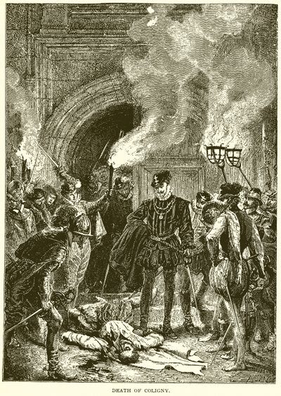 Colignys død av English School