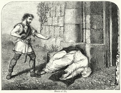 Elis død (gravering) av English School