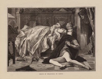 Francesca De Riminis død (gravering) av English School