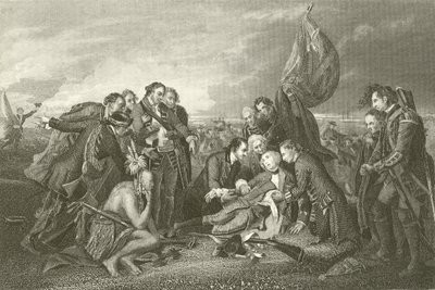 General Wolfes død av English School