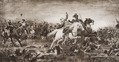 Death of Gustavus Adolphus, illustrasjon fra 