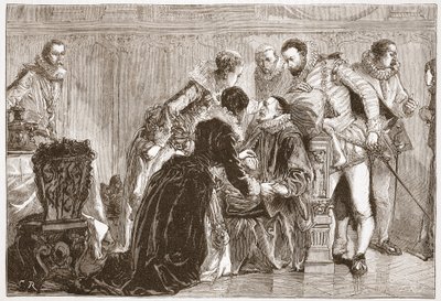 Death of William the Silent, Prince of Orange, illustrasjon fra 
