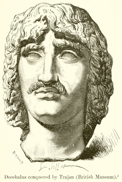 Decebalus, besiegt von Trajan von English School