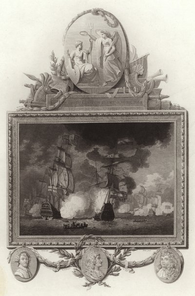 Nederlag for den nederlandske flåten, 3. juni 1665 av English School