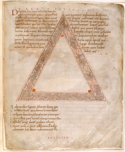 Deltoton, fra Ciceros Aratus (blekk på papir) av English School