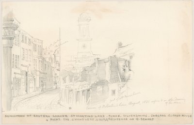 Riving av Eastern Corner, St Martins Lane, London av English School
