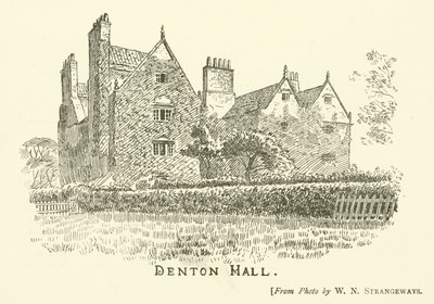 Denton Hall (gravering) av English School