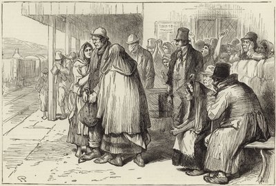 Avreise for irske emigranter av English School