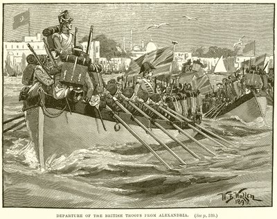 De britiske troppenes avgang fra Alexandria av English School