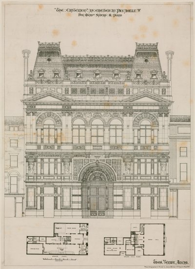 Design for The Criterion Theatre, London av English School