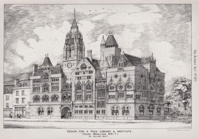 Design for et gratis bibliotek og institutt, Soane Medallion av English School