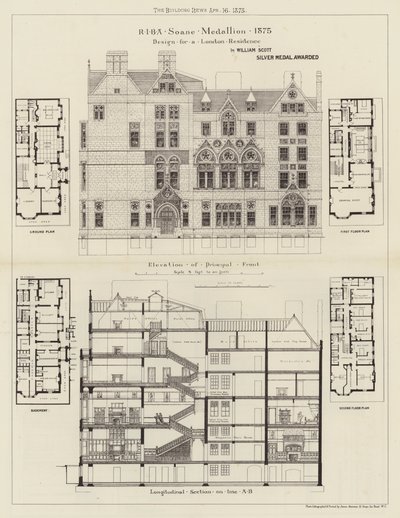 Design for en London Residence (gravering) av English School