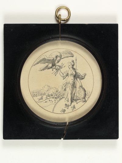 Design for en medalje for å minnes slaget ved Blenheim av English School