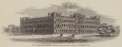 Design for Foreign Office, Banks and Barry, Architects, Premium, £500 (gravering) av English School