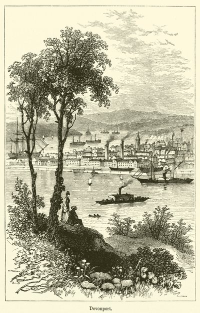 Devonport (gravering) av English School