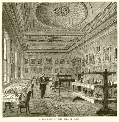 Spisestue til Garrick Club av English School