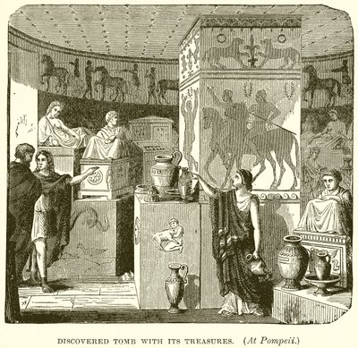 Oppdaget graven med dens skatter. (I Pompeii) av English School