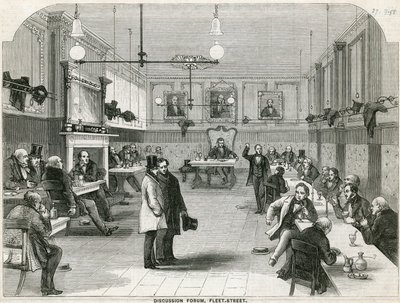 Diskusjonsforum, Fleet Street, London av English School