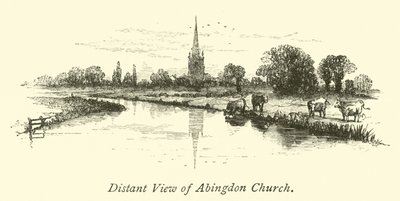 Fjernsyn over Abingdon kirke av English School