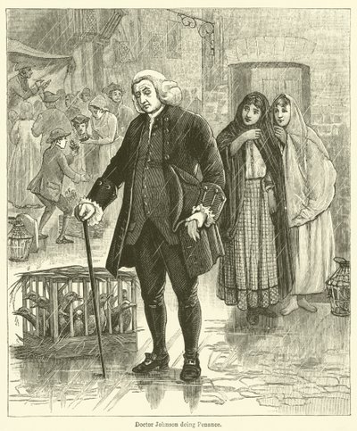 Doktor Johnson gjør bot (gravering) av English School