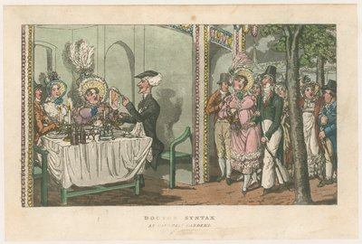 Doctor Syntax ved Vauxhall Gardens av English School