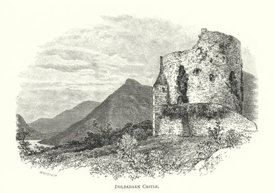 Dolbadarn Castle (gravering) av English School