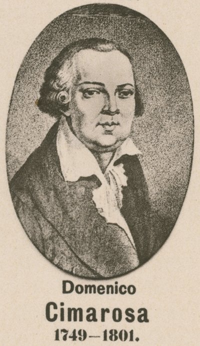 Domenico Cimarosa (gravyr) av English School