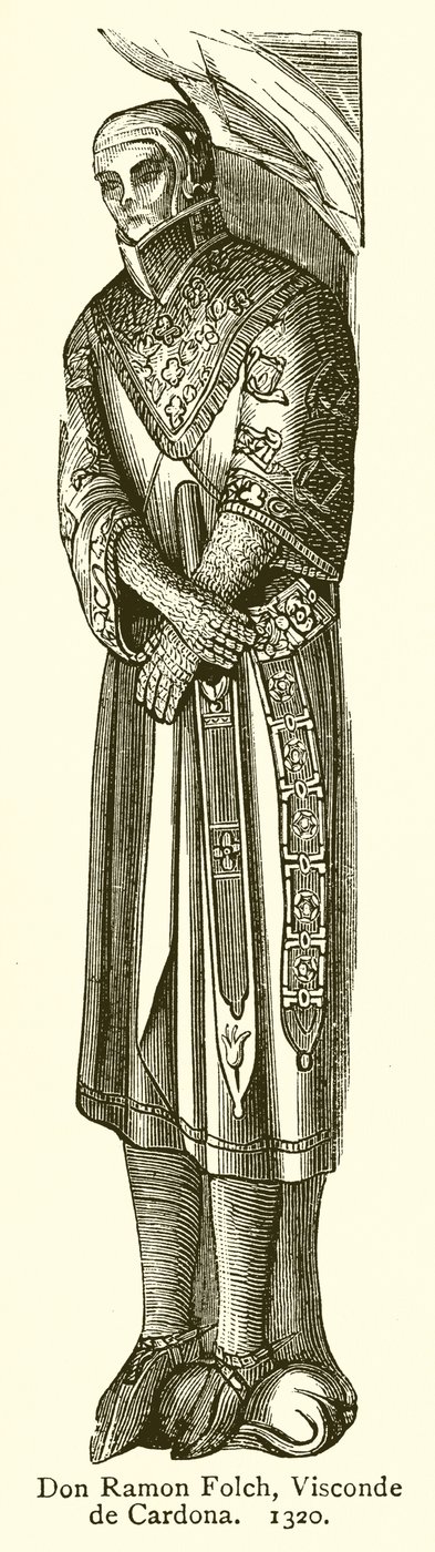 Don Ramon Folch, Viscount of Cardona. 1320 av English School